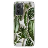 Senada Xiaomi Redmi Note 11E İle Uyumlu Kılıf 0.4Mm Silikon Desenli 4D Yeşil Yapraklar