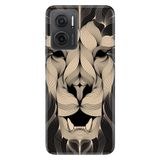 Senada Xiaomi Redmi Note 11E İle Uyumlu Kılıf 0.4Mm Silikon Desenli Altın Aslan Mandala