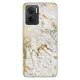 Senada Xiaomi Redmi Note 11E İle Uyumlu Kılıf 0.4Mm Silikon Desenli Altın Mermer