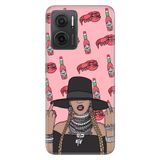 Senada Xiaomi Redmi Note 11E İle Uyumlu Kılıf 0.4Mm Silikon Desenli Art Chili Girl
