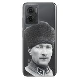 Senada Xiaomi Redmi Note 11E İle Uyumlu Kılıf 0.4Mm Silikon Desenli Atatürk Paşa
