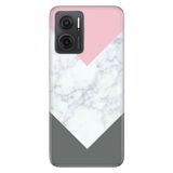 Senada Xiaomi Redmi Note 11E İle Uyumlu Kılıf 0.4Mm Silikon Desenli Beyaz Gri Mermer