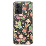 Senada Xiaomi Redmi Note 11E İle Uyumlu Kılıf 0.4Mm Silikon Desenli Çizgi Melek