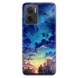 Senada Xiaomi Redmi Note 11E İle Uyumlu Kılıf 0.4Mm Silikon Desenli Cloud City