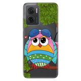 Senada Xiaomi Redmi Note 11E İle Uyumlu Kılıf 0.4Mm Silikon Desenli Cool Baykuş