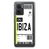 Senada Xiaomi Redmi Note 11E İle Uyumlu Kılıf 0.4Mm Silikon Desenli Ibiza Uçak Bileti