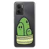 Senada Xiaomi Redmi Note 11E İle Uyumlu Kılıf 0.4Mm Silikon Desenli Kaktüs Ailesi