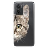 Senada Xiaomi Redmi Note 11E İle Uyumlu Kılıf 0.4Mm Silikon Desenli Kedi Prisma