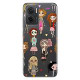 Senada Xiaomi Redmi Note 11E İle Uyumlu Kılıf 0.4Mm Silikon Desenli Kolej Modası