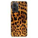 Senada Xiaomi Redmi Note 11E İle Uyumlu Kılıf 0.4Mm Silikon Desenli Leopar Kürk