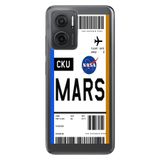 Senada Xiaomi Redmi Note 11E İle Uyumlu Kılıf 0.4Mm Silikon Desenli Mars Uçak Bileti