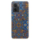 Senada Xiaomi Redmi Note 11E İle Uyumlu Kılıf 0.4Mm Silikon Desenli Mavi Geo