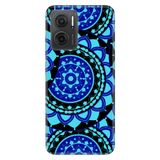 Senada Xiaomi Redmi Note 11E İle Uyumlu Kılıf 0.4Mm Silikon Desenli Mavi Mandala,Color194