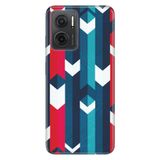 Senada Xiaomi Redmi Note 11E İle Uyumlu Kılıf 0.4Mm Silikon Desenli Mavi Şerit