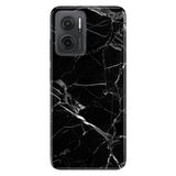 Senada Xiaomi Redmi Note 11E İle Uyumlu Kılıf 0.4Mm Silikon Desenli Mermer Siyah