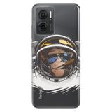 Senada Xiaomi Redmi Note 11E İle Uyumlu Kılıf 0.4Mm Silikon Desenli Monkey Fly