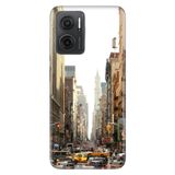 Senada Xiaomi Redmi Note 11E İle Uyumlu Kılıf 0.4Mm Silikon Desenli Newyork Trafik