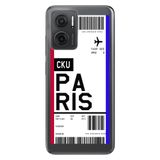 Senada Xiaomi Redmi Note 11E İle Uyumlu Kılıf 0.4Mm Silikon Desenli Paris Uçak Bileti