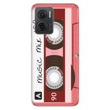 Senada Xiaomi Redmi Note 11E İle Uyumlu Kılıf 0.4Mm Silikon Desenli Pembe Kaset