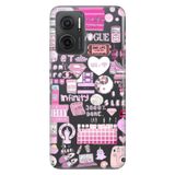 Senada Xiaomi Redmi Note 11E İle Uyumlu Kılıf 0.4Mm Silikon Desenli Pinkology