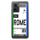 Senada Xiaomi Redmi Note 11E İle Uyumlu Kılıf 0.4Mm Silikon Desenli Roma Uçak Bileti