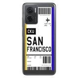 Senada Xiaomi Redmi Note 11E İle Uyumlu Kılıf 0.4Mm Silikon Desenli San Francisco Uçak Bileti