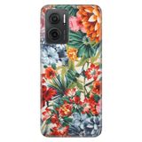 Senada Xiaomi Redmi Note 11E İle Uyumlu Kılıf 0.4Mm Silikon Desenli Sanatsal Çiçek