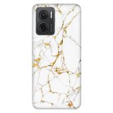 Senada Xiaomi Redmi Note 11E İle Uyumlu Kılıf 0.4Mm Silikon Desenli Sarı Beyaz Mermer