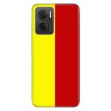 Senada Xiaomi Redmi Note 11E İle Uyumlu Kılıf 0.4Mm Silikon Desenli Sarı Kırmızı Parçalı