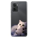 Senada Xiaomi Redmi Note 11E İle Uyumlu Kılıf 0.4Mm Silikon Desenli Şeker Kedi