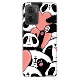 Senada Xiaomi Redmi Note 11E İle Uyumlu Kılıf 0.4Mm Silikon Desenli Sevimli Panda