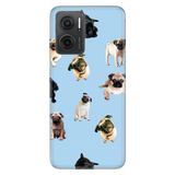 Senada Xiaomi Redmi Note 11E İle Uyumlu Kılıf 0.4Mm Silikon Desenli Şirin Pug Köpek