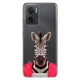 Senada Xiaomi Redmi Note 11E İle Uyumlu Kılıf 0.4Mm Silikon Desenli Şirin Zebra