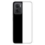 Senada Xiaomi Redmi Note 11E İle Uyumlu Kılıf 0.4Mm Silikon Desenli Siyah Beyaz Feda