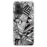 Senada Xiaomi Redmi Note 11E İle Uyumlu Kılıf 0.4Mm Silikon Desenli Siyah/Beyaz