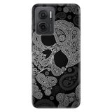 Senada Xiaomi Redmi Note 11E İle Uyumlu Kılıf 0.4Mm Silikon Desenli Skuller