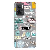 Senada Xiaomi Redmi Note 11E İle Uyumlu Kılıf 0.4Mm Silikon Desenli Sticker Style