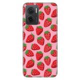 Senada Xiaomi Redmi Note 11E İle Uyumlu Kılıf 0.4Mm Silikon Desenli Tatlı Çilek