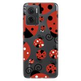 Senada Xiaomi Redmi Note 11E İle Uyumlu Kılıf 0.4Mm Silikon Desenli Uğurböcekleri