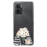 Senada Xiaomi Redmi Note 11E İle Uyumlu Kılıf 0.4Mm Silikon Desenli Utangaç Aşk