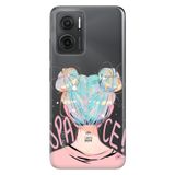 Senada Xiaomi Redmi Note 11E İle Uyumlu Kılıf 0.4Mm Silikon Desenli Uzaydan Gelen Kız
