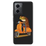 Senada Xiaomi Redmi Note 11e ile Uyumlu Kılıf Resimli Desenli Silikon Gezgin Kurbağa