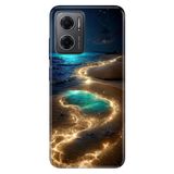 Senada Xiaomi Redmi Note 11e ile Uyumlu Kılıf Resimli Desenli Silikon Golden Beach