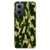 Senada Xiaomi Redmi Note 11e ile Uyumlu Kılıf Resimli Desenli Silikon Koyu Kamuflaj