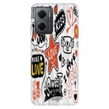 Senada Xiaomi Redmi Note 11e ile Uyumlu Kılıf Resimli Desenli Silikon Love