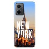 Senada Xiaomi Redmi Note 11e ile Uyumlu Kılıf Resimli Desenli Silikon New York