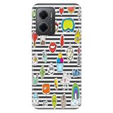 Senada Xiaomi Redmi Note 11e ile Uyumlu Kılıf Resimli Desenli Silikon Patches