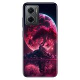 Senada Xiaomi Redmi Note 11e ile Uyumlu Kılıf Resimli Desenli Silikon Red World