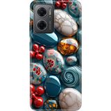 Senada Xiaomi Redmi Note 11E Kılıf Desenli Baskılı Tpu Rubber Kapak Çakıl Taşları - 001-Renkli