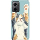 Senada Xiaomi Redmi Note 11E Kılıf Desenli Baskılı Tpu Rubber Kapak Eller Yukarı - 001-Renkli